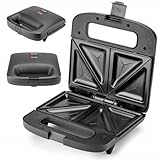 Huslog Toaster, Sandwichmaker, Sandwich, Antihaftbeschichtung, 750W, Dreiecke,...