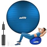EDIFIT, Gymnastikball, 55, 65 und 75, Pezziball, Einschließlich Inflator,...