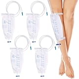 Urinbeutel Beinbeutel: 4 Stück 750ml Beinbeutel Urindrainagebeutel,...