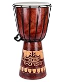 40cm Djembe Trommel Bongo Gecko Holz Holzdjembe Buschtrommel