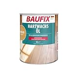 BAUFIX Hartwachs-Öl farblos, seidenmatt, 1 Liter, Holzpflege, Hartwachsöl,...