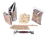 Imkado Imker Set XL - Premium Edelstahl-Smoker, Bienenbesen,...