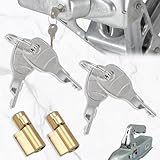 Srup 2 Stück Anhängerschlösser, Anhängerschlösser mit 4 Schlüsseln,...