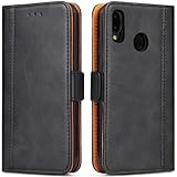 Handyhülle für Huawei P20 Lite Hülle, Premium Leder Klapphülle Handytasche,...