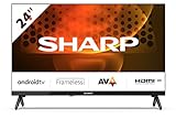 SHARP 24FH6EA HD Ready Frameless Android TV 60cm (24 Zoll), 3X HDMI, 2X USB,...