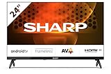 SHARP 24FH6EA HD Ready Frameless Android TV 60cm (24 Zoll), 3X HDMI, 2X USB,...