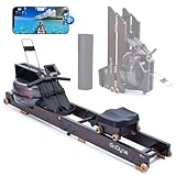 GoDyna Home Rudergerät, Tragfähigkeit 150 kg, wasserklappbares Rudergerät mit...