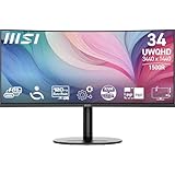 MSI Modern MD342CQP PC-Monitor 34 Zoll UWQHD Curved 1500R – VA-Display 3440 x...