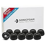 SONICFOAM Memory-Schaum-Ohrhörer-Aufsätze – Prämie Geräuschisolierung,...