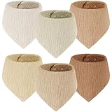 Yukkidds Lätzchen Baby Dreieckstuch 100% Baumwolle Musselin Halstuch für...