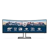 Philips 498P9Z - 49 Zoll DQHD Curved Monitor, höhenverstellbar (5120x1440, 165...