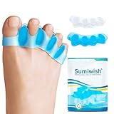 Sumiwish Zehentrenner, 4 Paar weiche Gel-Zehenabstandshalter zur Korrektur von...