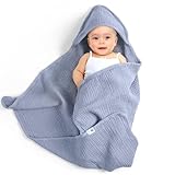 lulumoon Baby Handtuch Kapuze für Badezimmer：Kapuzenhandtuch aus Musselin...