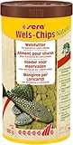 sera Welsfutter Nature 1000 ml | Formstabile Chips für den gesunden Wels | Hohe...