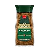 Jacobs Krönung löslicher Bohnenkaffee, Instant Kaffee, 200 g im Glas, für 112...
