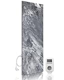 Marwona Shadow Grey 800 Watt Infrarotheizung aus Naturstein mit Wifi Smart...