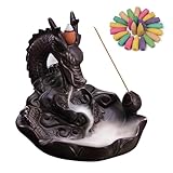 XUDREZ Keramik Räucherstäbchenhalter Rückfluss Räuchergefäß Drache,...