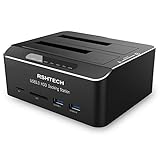 RSHTECH Dualschacht Festplatten Docking Station, USB 3.0 Aluminium Festplatten...