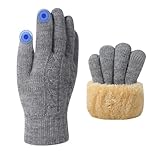 YBCCBY Winter Handschuhe Damen mit Fleecefutter Touchscreen Handschuhe...
