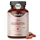 Hagebutten Kapseln hochdosiert BIO | 180 Stück | 595mg reines Hagebuttenpulver...