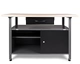 Ondis24 Montagewerkbank Werkbank Klaus 120 cm, Metall, abschließbarer Tür,...
