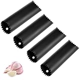 CONJURAIDE 4 Stück Knoblauchschäler, Schwarz Knoblauch Schäler...