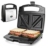 Aigostar Sandwichmaker für Dreieckige Sandwichtoasts, 800 W mit...