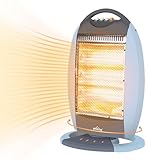 Homelux Heizstrahler 3 Heizstufen Halogen Heizgerät, Oszillierendes Halogen...