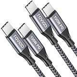 RAVIAD USB C auf USB C Kabel [2Stück 2M+2M] 100W USBC Ladekabel PD...