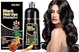 GFEUGS Haarfarbe Haarfärbeshampoo, 500ML Hair Dye Shampoo 3 in 1 Gegen Graue...