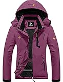 GEMYSE Damen Skijacke Wasserdicht Fleece Winterjacke Winddicht Schneejacke mit...