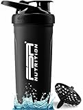 FSA Nutrition Edelstahl Protein Shaker - Fassungsvermögen 900 ml - Skaliert bis...