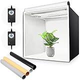 Yorbay Fotostudio Set 60 x 60 x 60cm CRI 95+ LED-Fotobox Lichtbox Lichtwürfel...