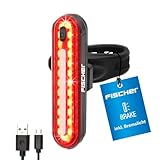 FISCHER rear, Fahrrad LED Akku-Stableuchte STOP, 50 LEDs, Rücklicht mit...
