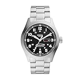 Fossil Defender Herrenuhr, Solarbetriebenes Dreizeiger-Datum mit Edelstahl- oder...