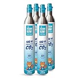 SodaBär | 4x CO2-Zylinder für Quooker Cube | 425g (60 l) | Premiumfüllung mit...