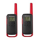 Motorola Talkabout T62 PMR-Funkgeräte (2er Set, PMR446, 16 Kanäle und 121...