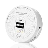 Gasmelder Erdgasdetektor CH4/Propan/Methan 100% Batteriebetrieben - Kombinierter...