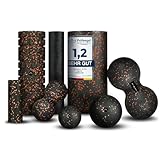 Fas Fit Faszienrolle Faszienball Selbst-Massage Set orange 8teilig –...