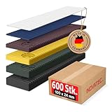 600 x INOVATEC Kunststoff Verglasungsklötze Set Glasklötze Unterleger 100x24x...