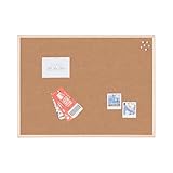 Bi-Office Korktafel / Pinnwand mit Holzrahmen- 5 Größen wählbar - 60 x 45 cm