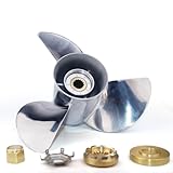 CAPTAIN Propeller aus Edelstahl, 13 1/4 x 17 für Quecksilber-Außenborder, 13...