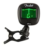 Fender FT-1 Pro Clip-On Tuner – Für akustische und E-Gitarre, Bass und...