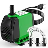 Knifel Teichpumpe Filterpumpe 60W 3000L/H Schutz vor überhitzung Funktion Ultra...
