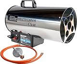 Güde 85006 Gasheizgebläse GGH 17 INOX (17kW, Edelstahlbrenner,...