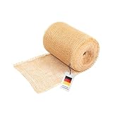blizz-z Jutestreifen 25 m x 15 cm 180 g/m² | Wickelstreifen aus Jute, Jutenetz,...