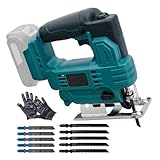 Akku Stichsäge Kompatibel mit Makita 18V Akku, 6 Stufige Variable...