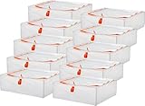 IKEA PARKLA Aufbewahrungskoffer, 55 x 49 x 19 cm, 10 Stück, Weiß,...