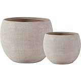 Olly & Rose Keramik Pflanzkübel Set Beige