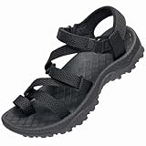 OutPro Damen-Sandalen mit Fußgewölbeunterstützung wasserdichte Wandersandalen...